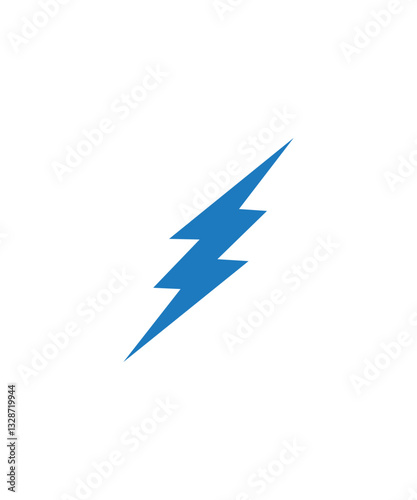 Thunder icon filled with color