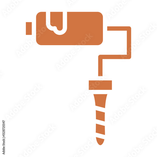 Paint Roller Vector Design Icon Style