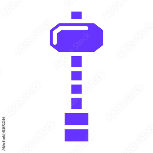 Sledgehammer Vector Design Icon Style