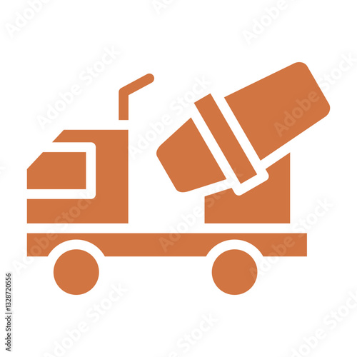 Cement Truck Vector Design Icon Style