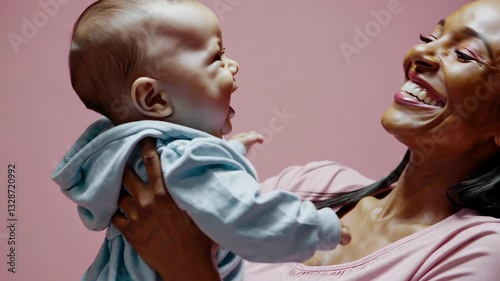 The Joyful Mother and Baby