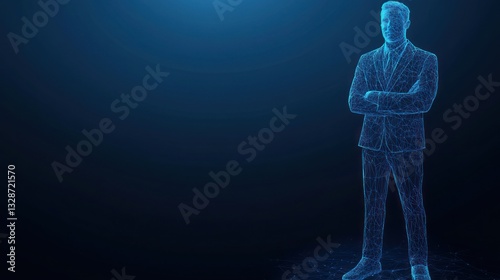 Abstract Businessman Standing photo