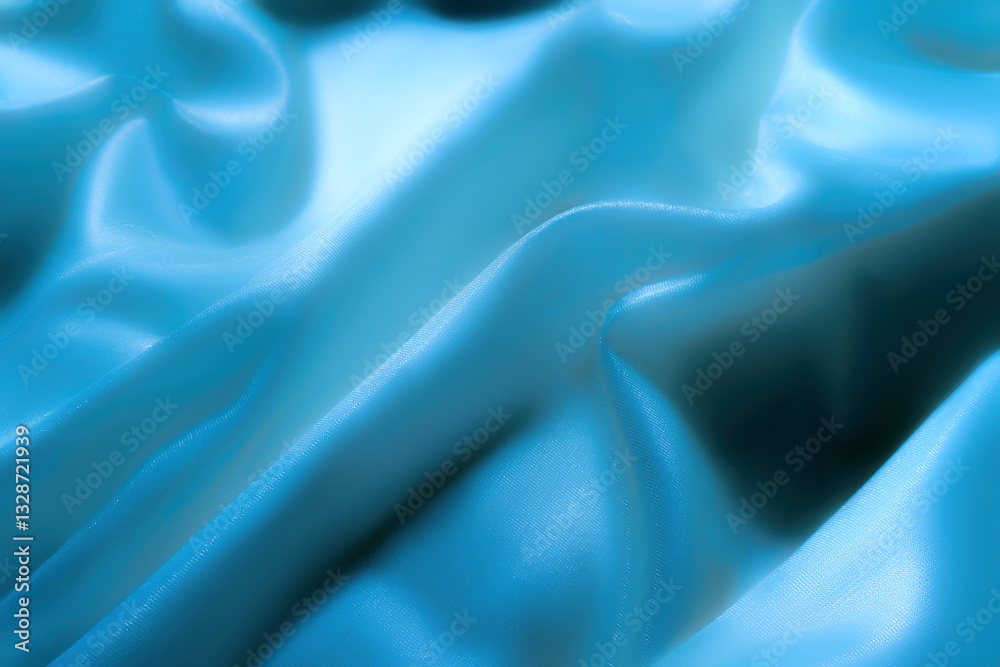 Obraz premium Shiny Blue Fabric Texture – Elegant Abstract Background