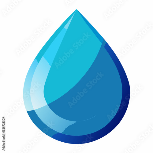 abstract water droplet with smooth gradient 