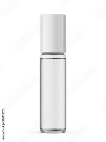 Small glass bottle mockup