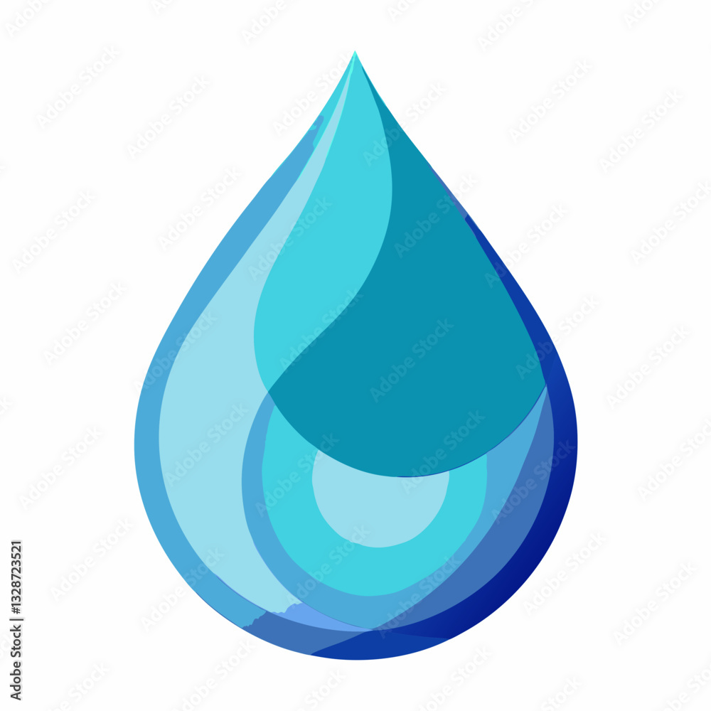 abstract water droplet with smooth gradient abstract water droplet with smooth gradient