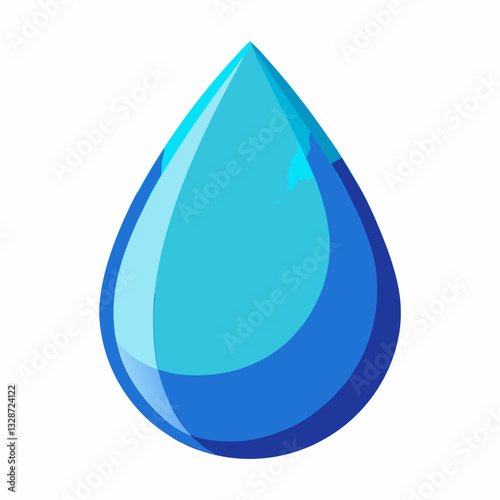 abstract water droplet with smooth gradient 