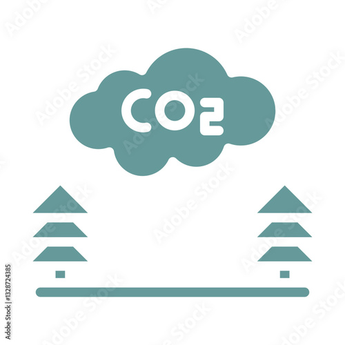 Carbon Offset Vector Design Icon Style