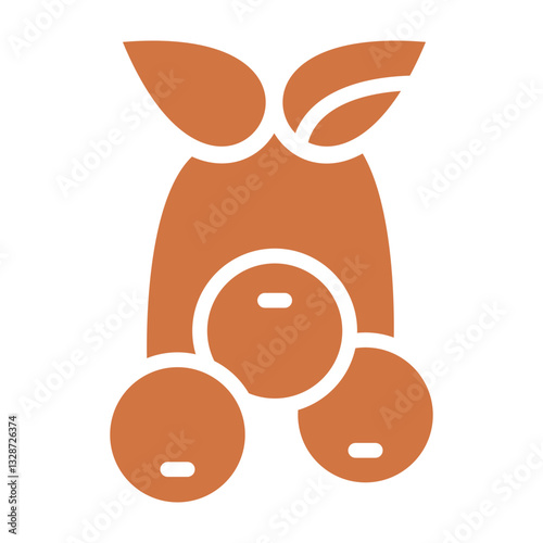 Blueberries Vector Design Icon Style