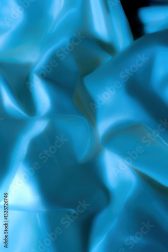 Shiny Blue Fabric Texture – Elegant Abstract Background