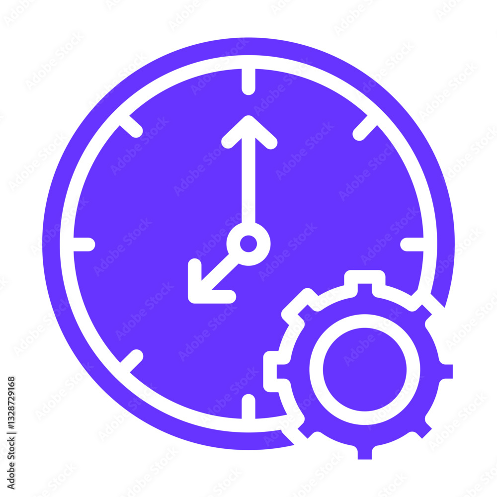 Vector Design Time Management Icon Style Vector Design Time Management Icon Style