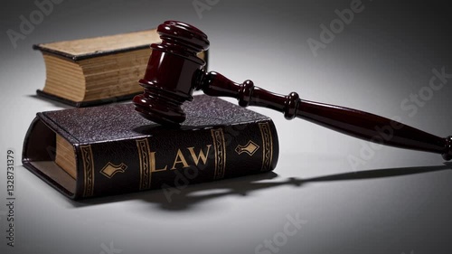 The Gavel on Law Book