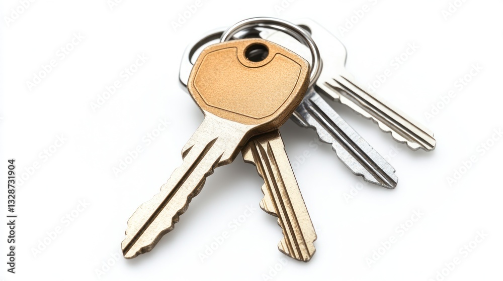 House Keys on White Background House Keys on White Background
