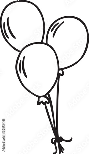  Baloon outline design