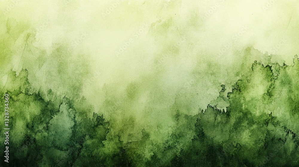 Subtle green watercolor backdrop mimicking the texture of moss, offering an earthy and natural feel for designs focused on nature. - Subtle green watercolor backdrop mimicking the texture of moss, offering an earthy and natural feel for designs focused on nature. -