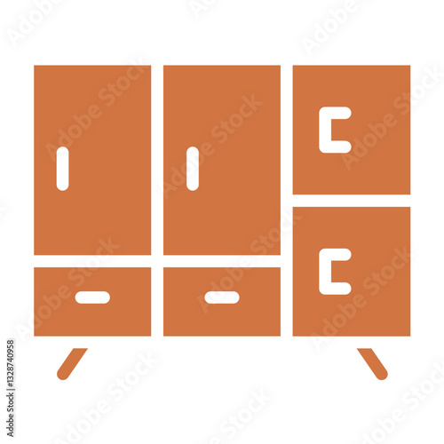 Vector Design Cupboard Icon Style