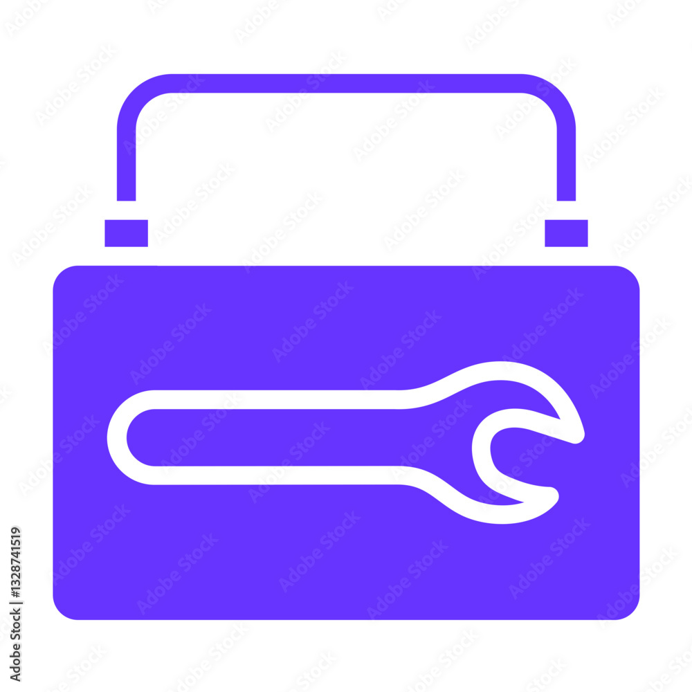 Fototapeta premium Vector Design Toolbox Icon Style