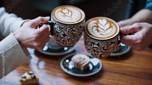 The Coffee Mugs Toasting