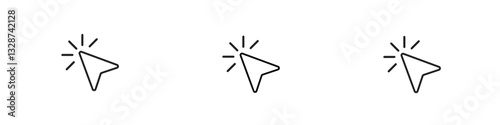 pointer set icon vector design