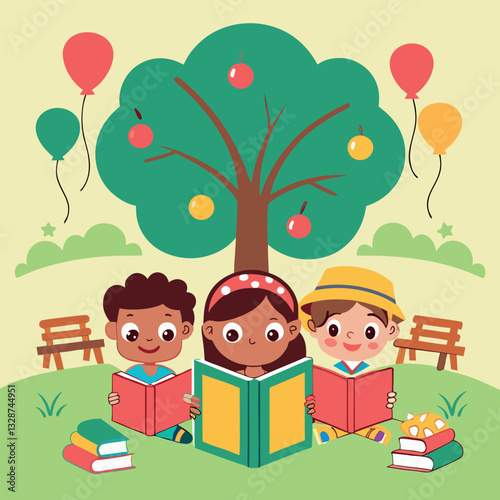 A children book day vector. 