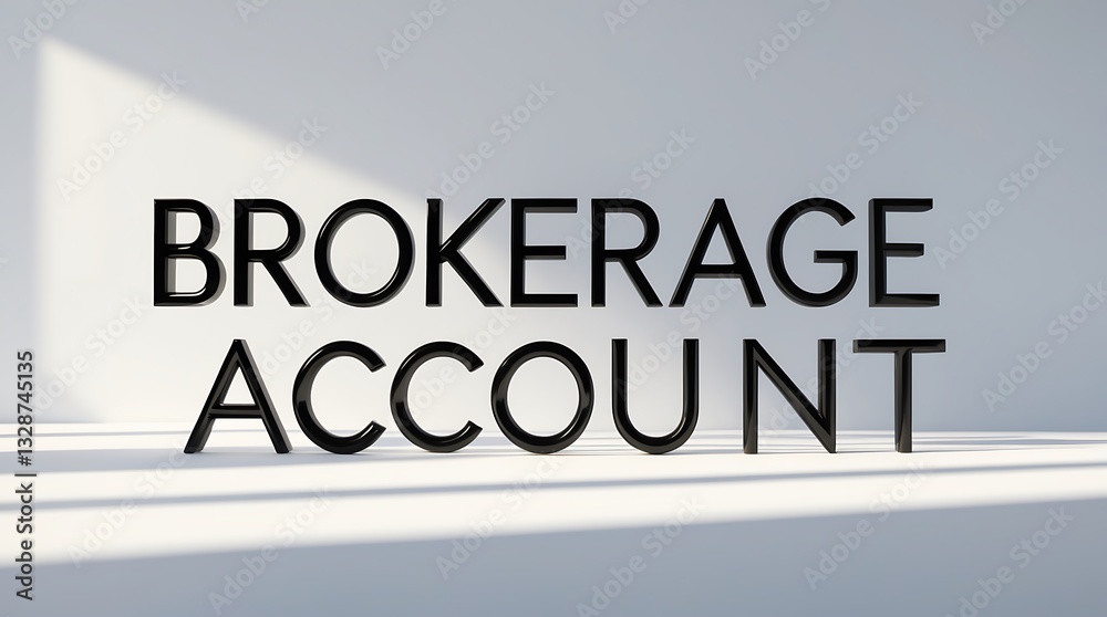 Exploring the concept of brokerage accounts in a modern and minimalistic setting Exploring the concept of brokerage accounts in a modern and minimalistic setting