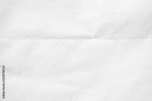 White recycled craft paper texture as background. Grey paper texture, Old vintage page or grunge vignette of old newspaper. Pattern rough art creased grunge letter. Hardboard with copy space for text.