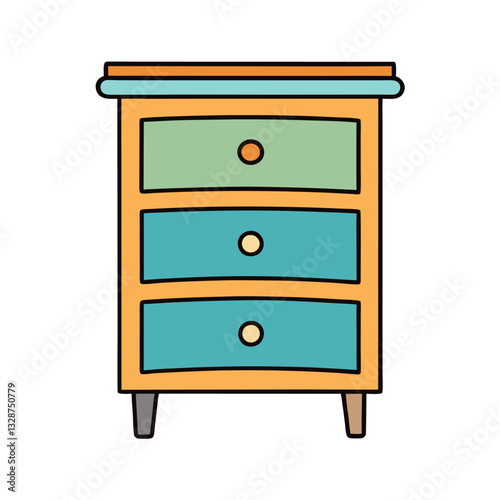 Dresser creative design vector style.