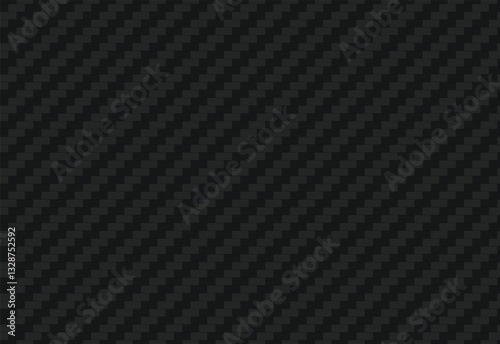 Classic carbon fiber pattern with a solid black background. Modern and elegant texture, suitable for industrial, automotive, or digital background designs.