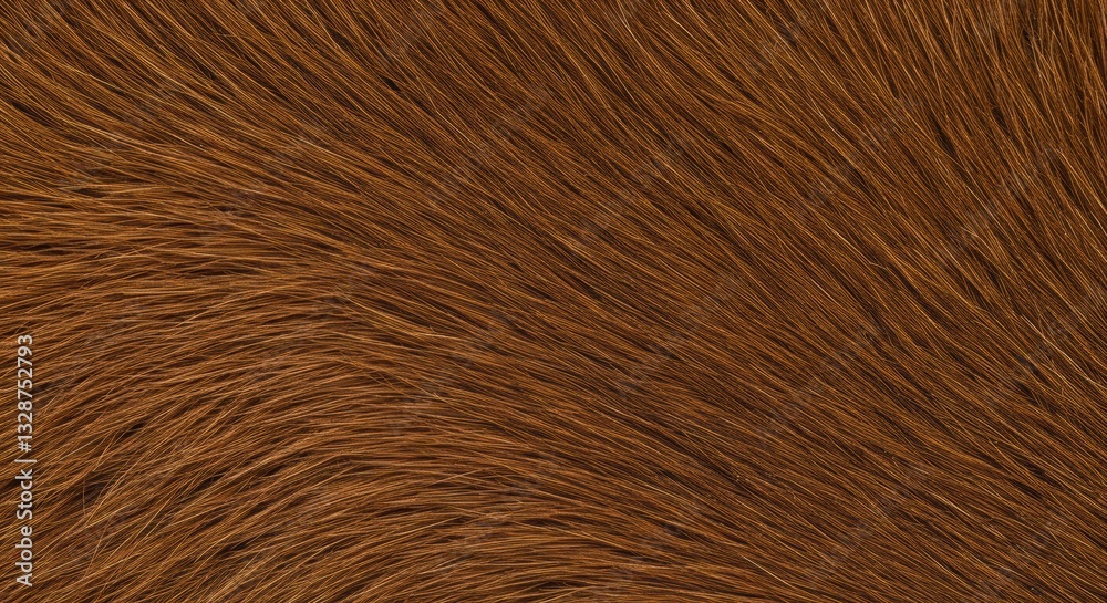 Rich brown fur texture shows fine hairs. Rich brown fur texture shows fine hairs.