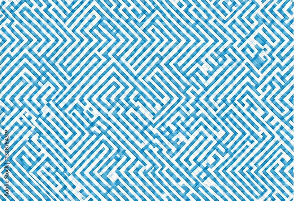 Classic Blue and White: Timeless Herringbone Print in a Sophisticated Color Combination, Perfect for Textiles, Wallpapers, and Elegant Design Projects Seeking a Traditional Touch.

