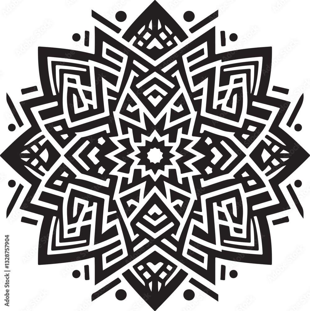 Intricate Geometric Mandala Art Design Intricate Geometric Mandala Art Design