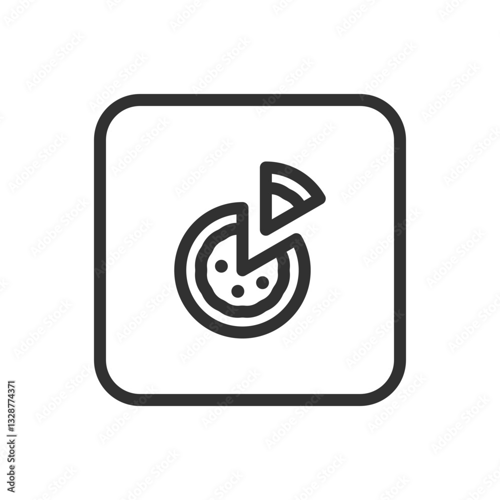 Pizza Icon - Modern Simple Flat Vector for Web and Mobile Pizza Icon - Modern Simple Flat Vector for Web and Mobile
