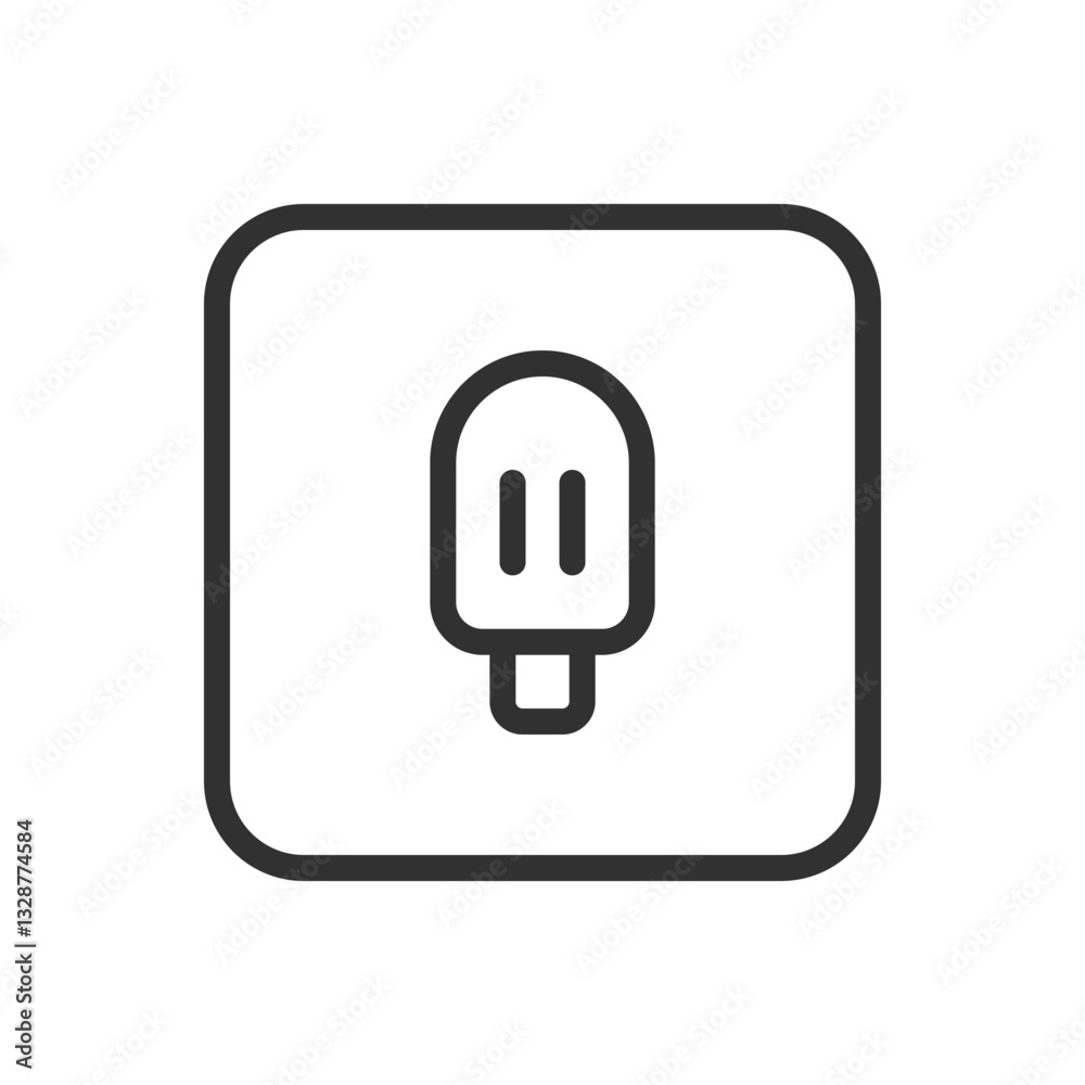 Ice Cream Icon - Modern Simple Flat Vector for Web and Mobile Ice Cream Icon - Modern Simple Flat Vector for Web and Mobile