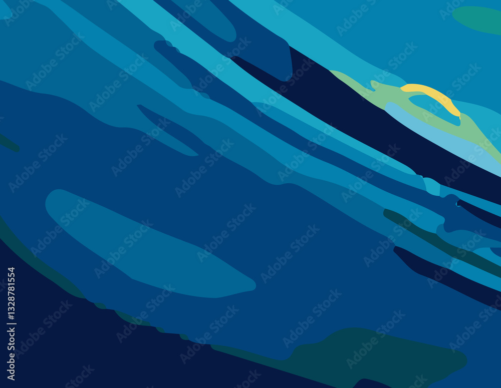 Obraz premium Blue Abstract Background with Smooth Gradient and Soft Textures for Modern Design. Deep Blue Abstract Background with Fluid Motion and Artistic Swirls for Aesthetic Appeal. Minimalist Blue Abstract