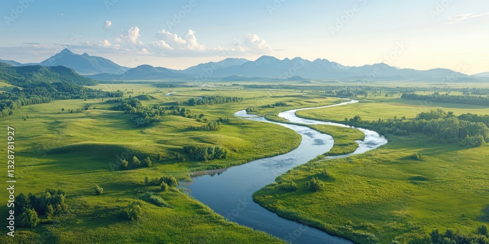 Obraz premium Danube delta banner