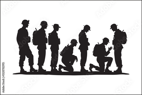 Military Soldier Silhouette Bundle