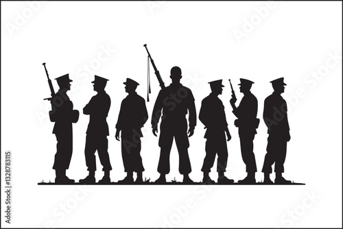 Military Soldier Silhouette Bundle