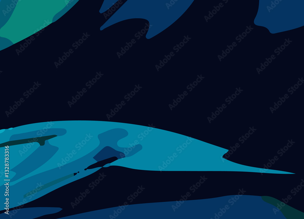 Obraz premium Blue Abstract Background with Smooth Gradient and Soft Textures for Modern Design. Deep Blue Abstract Background with Fluid Motion and Artistic Swirls for Aesthetic Appeal. Minimalist Blue Abstract