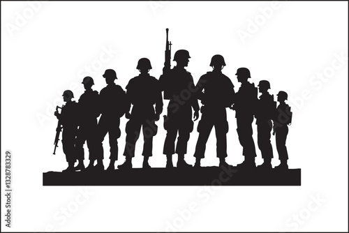 Military Soldier Silhouette Bundle