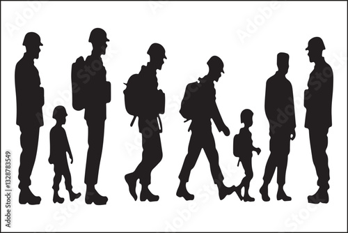 Military Soldier Silhouette Bundle