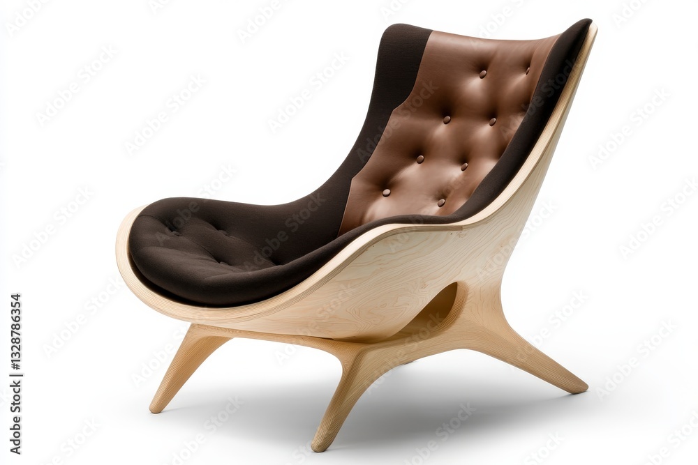 Stylish Modern Lounge Chair with Unique Design and Elegant Leather Upholstery for Contemporary Interiors Stylish Modern Lounge Chair with Unique Design and Elegant Leather Upholstery for Contemporary Interiors