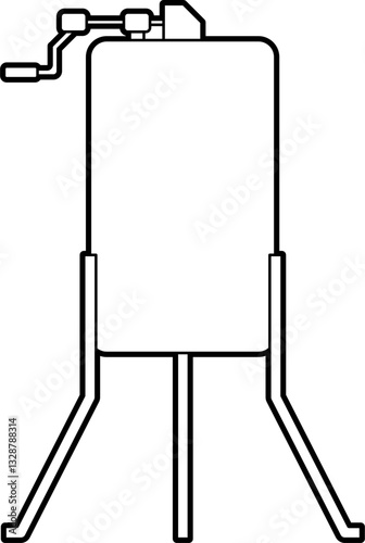 Bee extractor outline vector