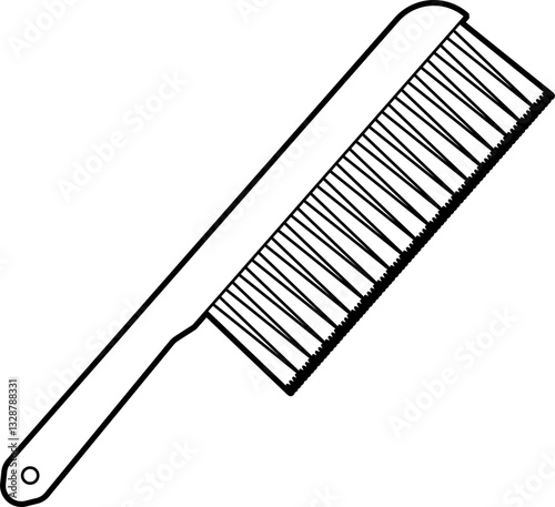Bee brush outline vector