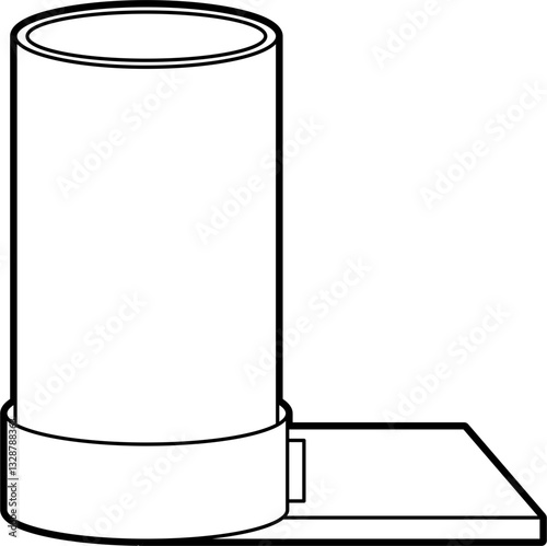 Bee feeder outline vector
