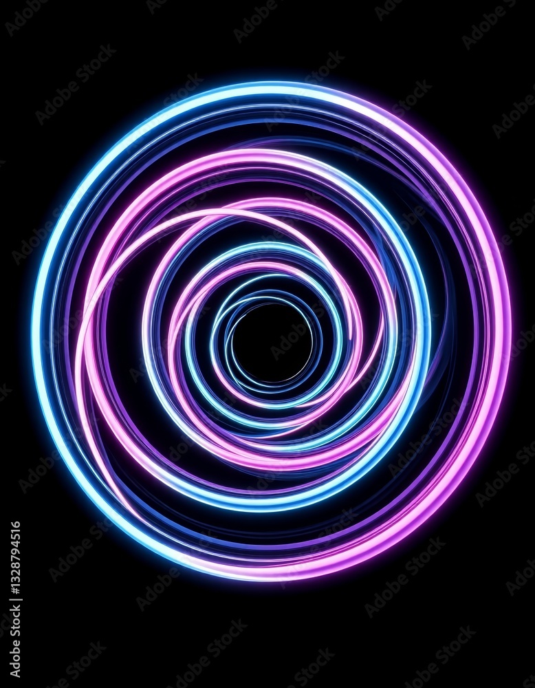Neon Blue and Purple Spiral Abstract, 3D Render, 4K, Vaporwave, Time-Lapse, Dramatic Dark Background, Conceptual Visual, for Digital Art, Social Media, Commercial Use Neon Blue and Purple Spiral Abstract, 3D Render, 4K, Vaporwave, Time-Lapse, Dramatic Dark Background, Conceptual Visual, for Digital Art, Social Media, Commercial Use
