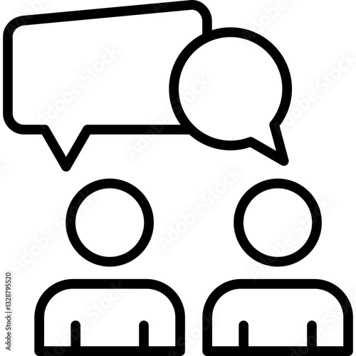 Talk line icon