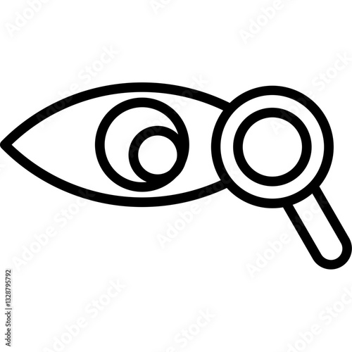 Vision line icon