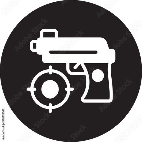 Hunting glyph icon