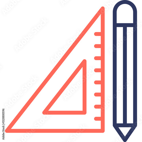 Measure line color icon
