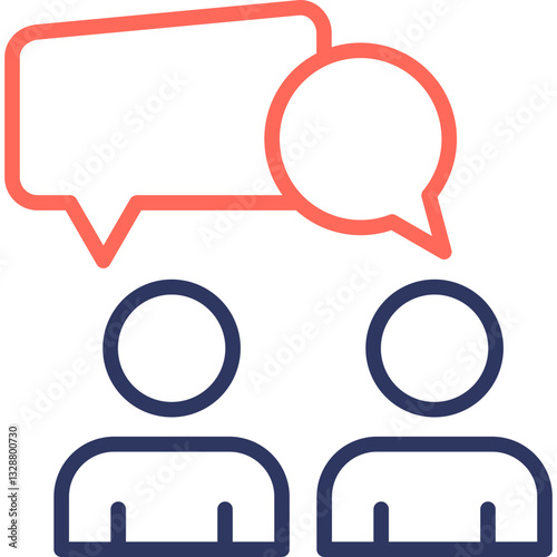 Talk line color icon